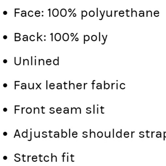 FREE PEOPLE Black Faux Leather Body Con🖤 - Picture 5 of 9